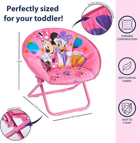 Miniatura 122 de Idea Nuova Paw Patrol Skye - Silla plegable Saucer™ de 19 pulgadas con marco de metal rosa, a partir de 3 años Avengers / Gris,Pistas de