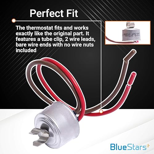 Miniatura 5 de BlueStars Reemplazo de termostato bimetálico de descongelación para refrigerador 4387503 actualizado  Compatible con refrigeradores Whirlpool y