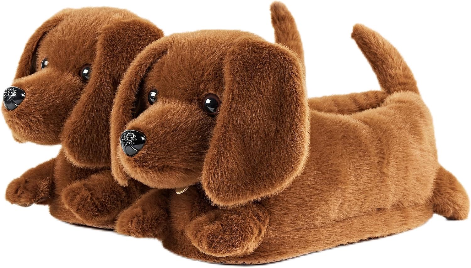 ooohyeah Kids Fuzzy Funny Animal Slippers, Plush Cute Non-Slip Warm House Shoes for Boys & Girls, Size 1-4
