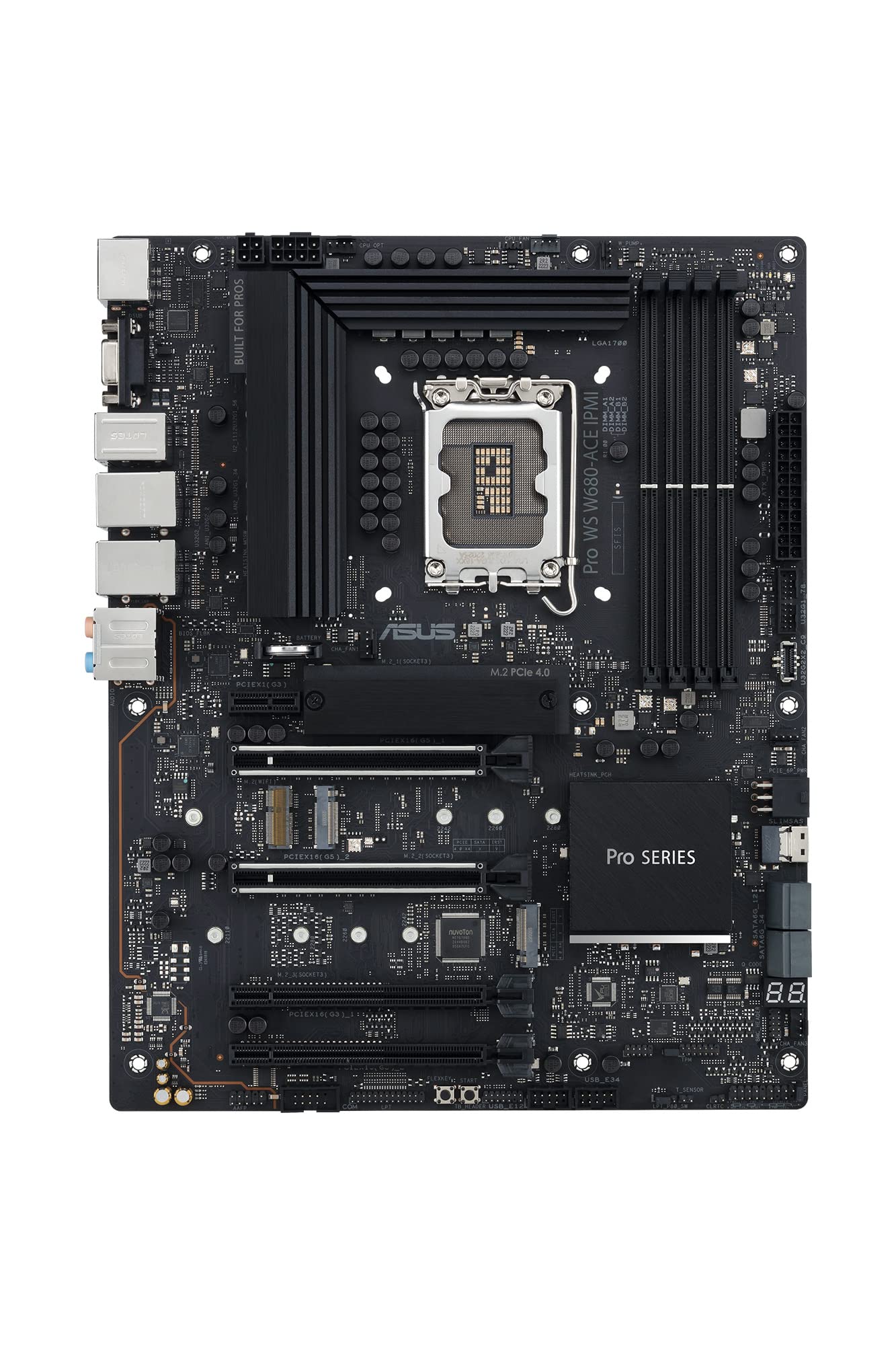 ASUS Pro WS W680-ACE Workstation Mainboard Sockel Intel LGA 1700 | ATX-Mainboard, PCIe 5.0, DDR5, 3x PCIe 4.0, USB 3.2 Gen 2