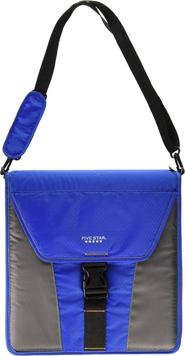 Mead 2 Five Star Zipper Binder 580 Sheet Capacity with Durable Shoulder Carrying Strap