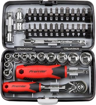 Sealey Ak8945 Socket & Bit Set 38Pc 1/4In Sq Drive