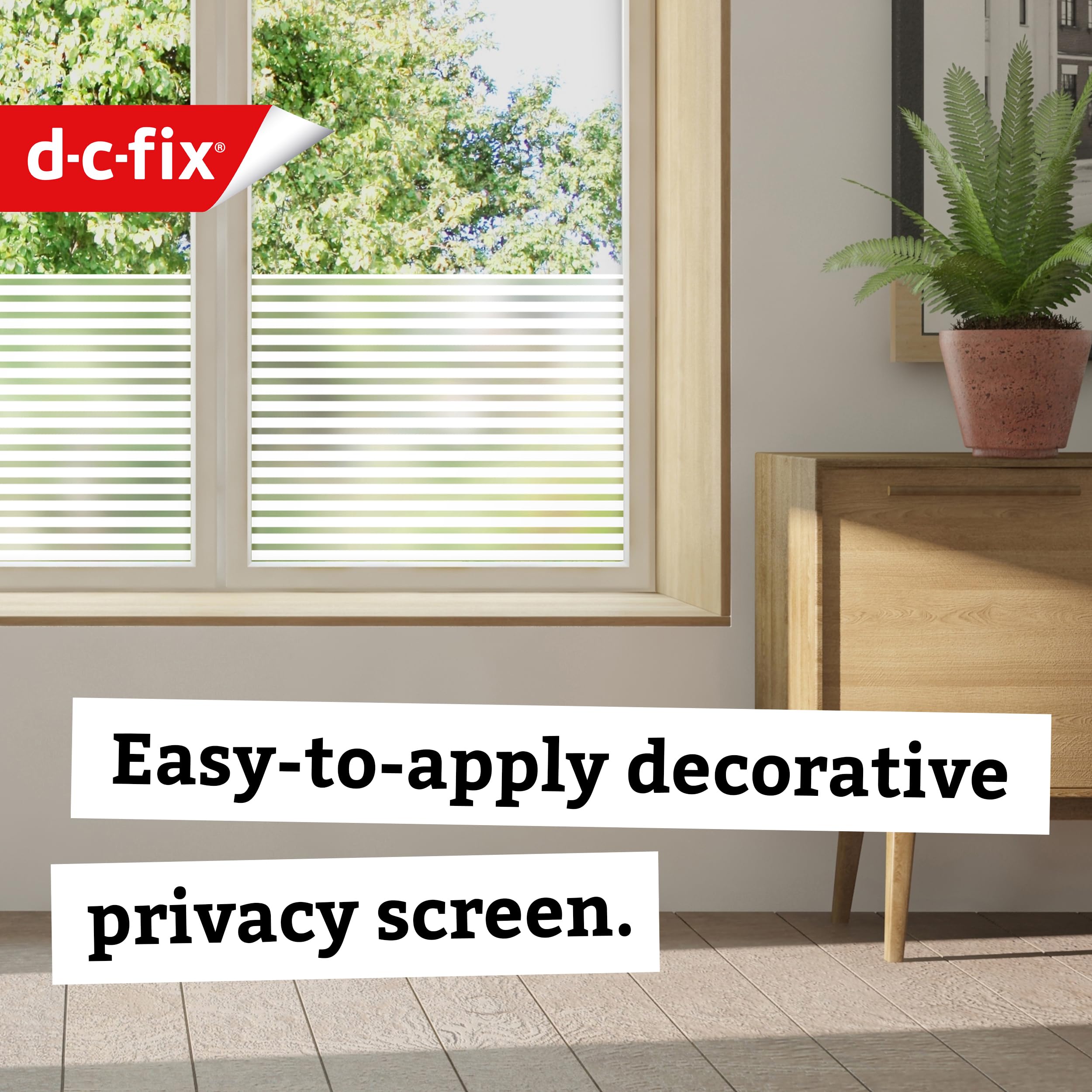 Image secondaire de Film Adhésif Décoratif pour Fenêtres Linia - 67,5 cm x 1,5 m