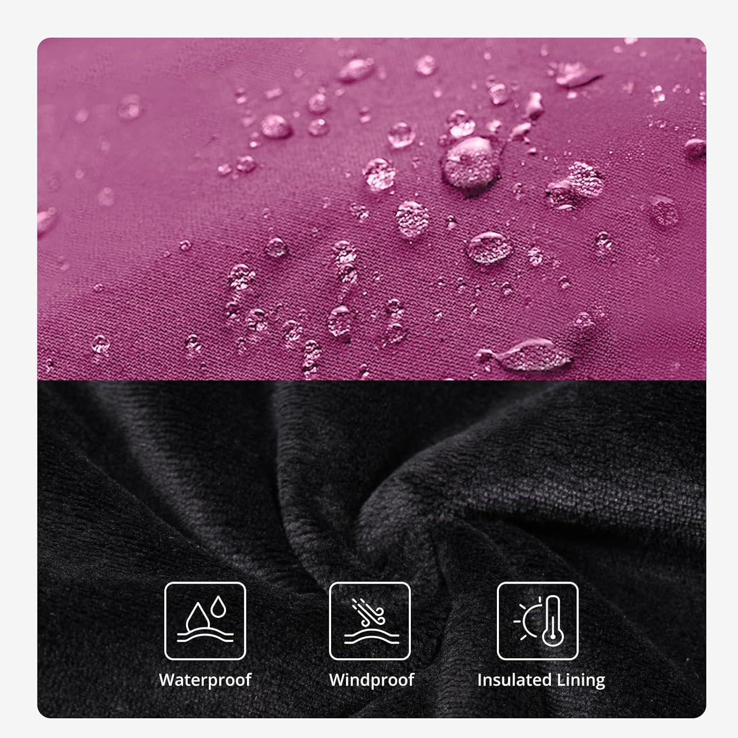 CAMEL CROWN Women's Ski Jacket Waterproof Warm Winter Snow Coat Hooded Mountain Outdoor Windbreaker Windproof Jacket - Image 4