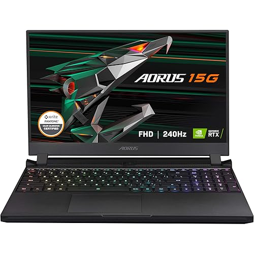 GIGABYTE AORUS 15G YC - 15.6" FHD IPS Anti-Glare 240Hz - Intel Core i7-10870H - NVIDIA GeForce RTX 3080 8GB GDDR6, 32GB RAM, 1TB SSD, Win10 Home - Gaming Laptop (AORUS 15G YC-8US2450SH)
