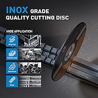 Vista 5 de S SATC 25 ruedas de corte de 3 pulgadas, rueda de corte de 3 pulgadas x 1/16 x 3/8 pulgadas, se adapta a cualquier herramienta neumática