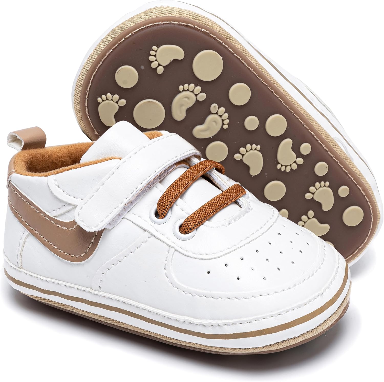 Baby First Walking Shoes for Boys Girls, Lightweight Non Slip Infant Sneakers, Soft Sole Toddler Shoes for 6-24 Months