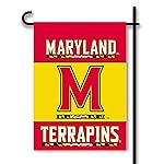 BSI NCAA Maryland Terrapins 2-Sided Garden Flag, Red/Yellow, One Size (83146)