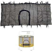 55" 60" Trampoline Replacement Net with Zipper and Hooks, Breathable and Tear Resistant, Trampoline Enclosure Net Accessories Net Only