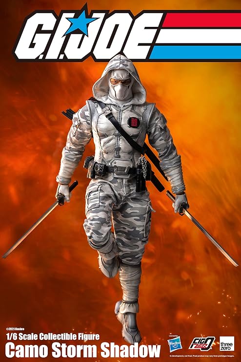 ThreeZero G.I. Joe: Camo Storm Shadow 1:6 Scale FigZero Collectible Figure, Multicolor