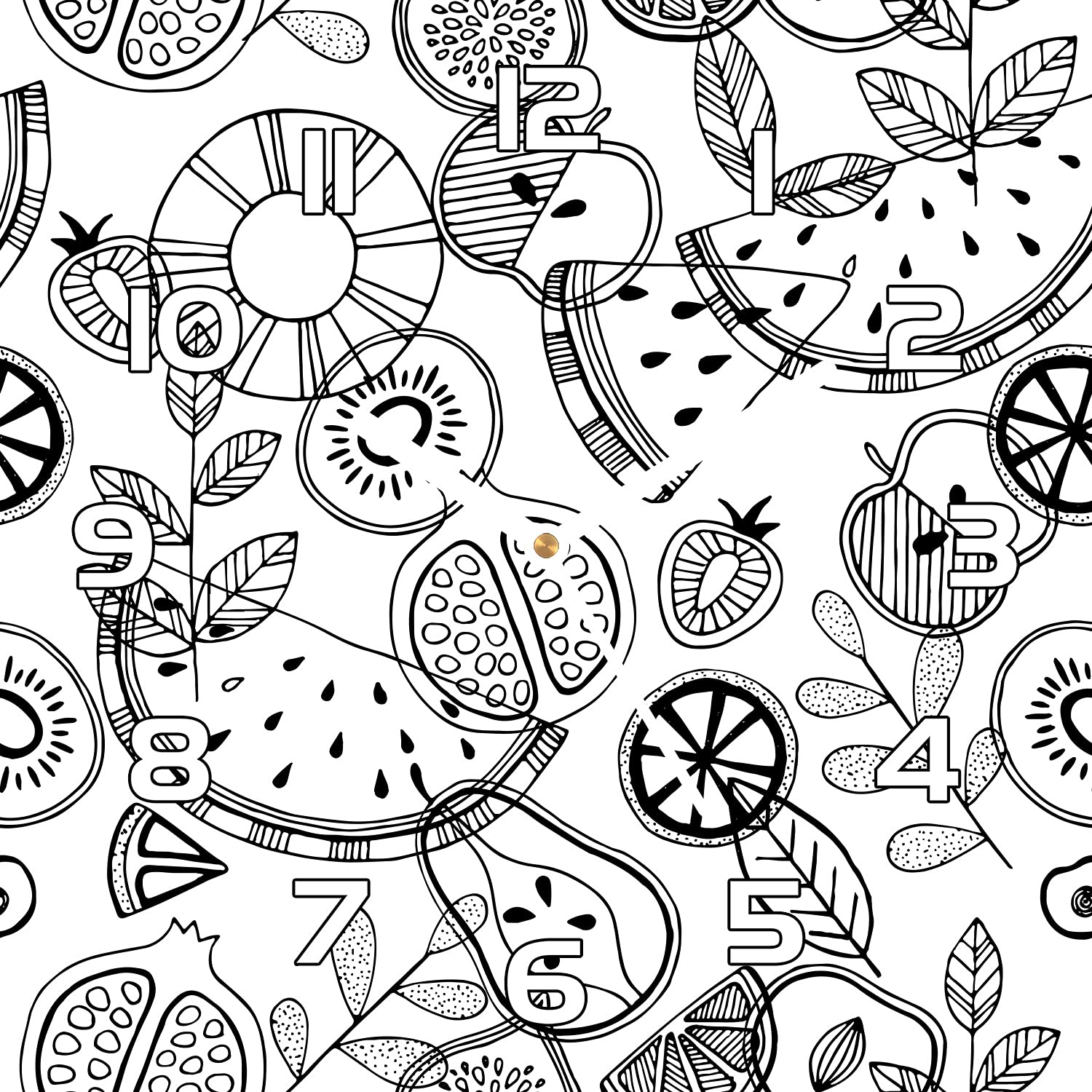 Horloge en verre murale cuisine 30x30 moderne pour salon et séjour