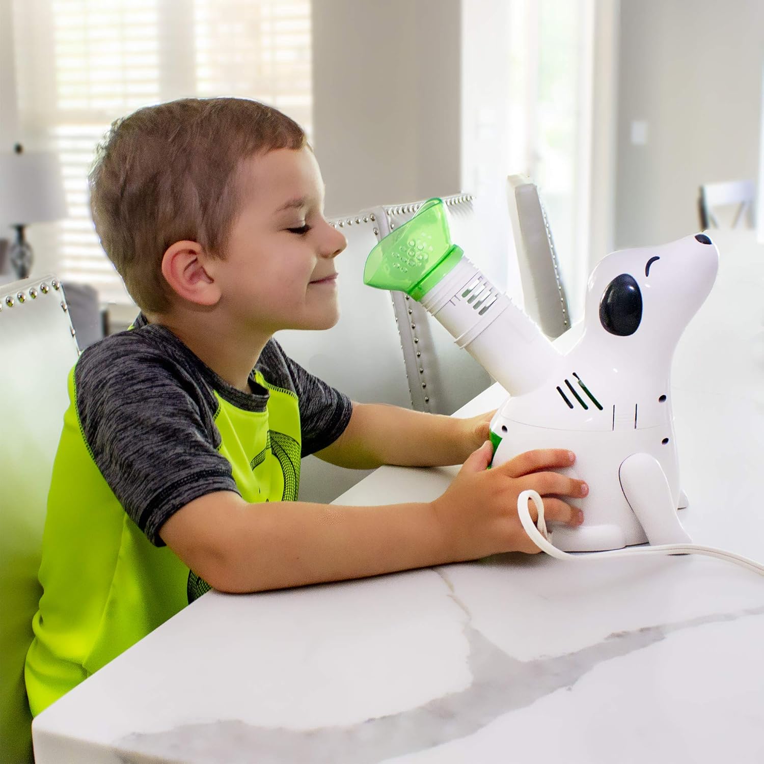 HealthSmart Humidifier and Personal Steam Inhaler for Kids Includes an Aromatherapy Tank and Facial Mask that Offers a Quick 6-9 Minute Therapy with Variable Steam Adjustment, Digger Dog : Health & Household