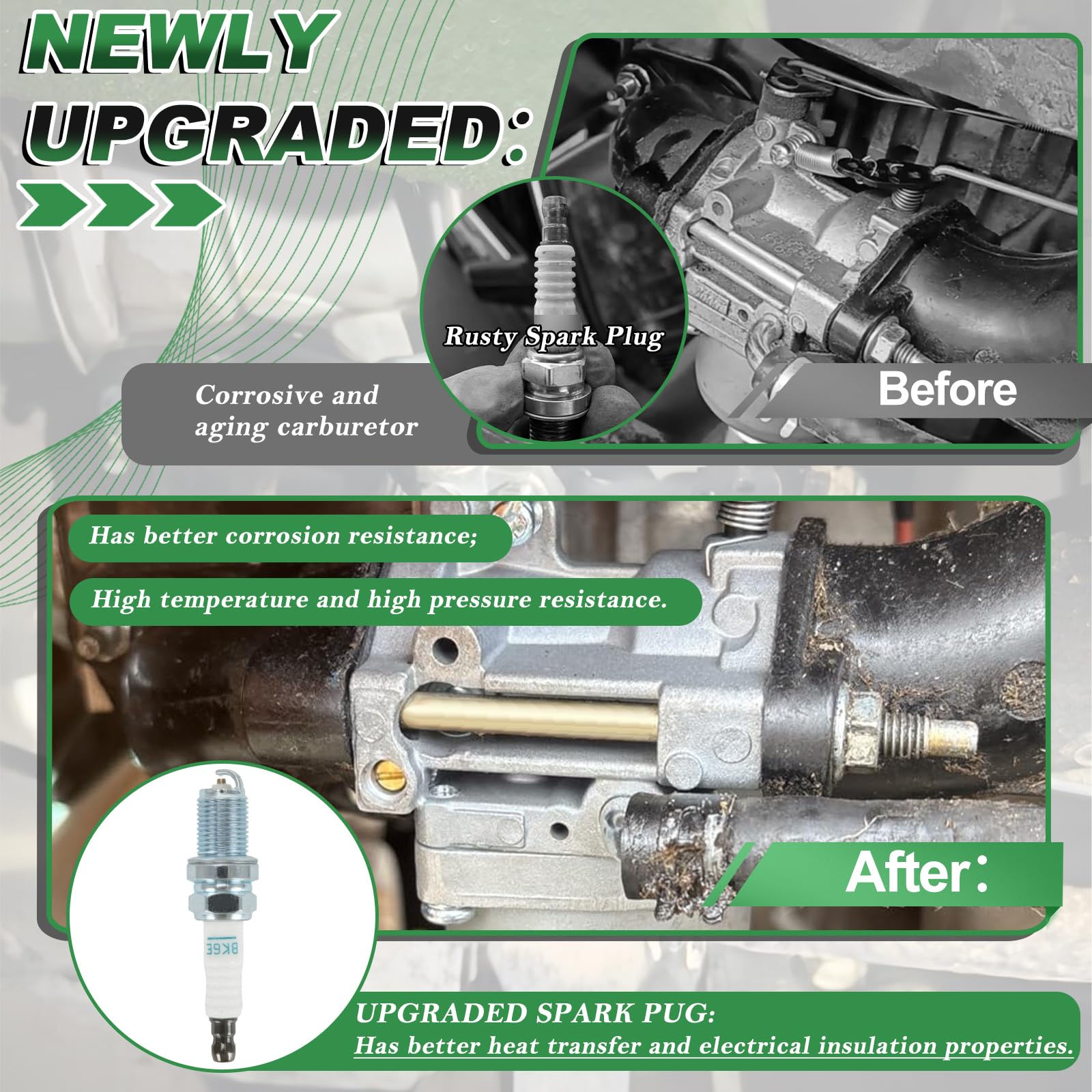 Carburador 22-853-02-S compatible con motores Kohler serie 5400 KS530-3011 KS530-3012 KS540-3011 KS540-3014 KS590-3011 KS595-3018, repuesto 2222. 85302 Motores de cortacésped S Carb
