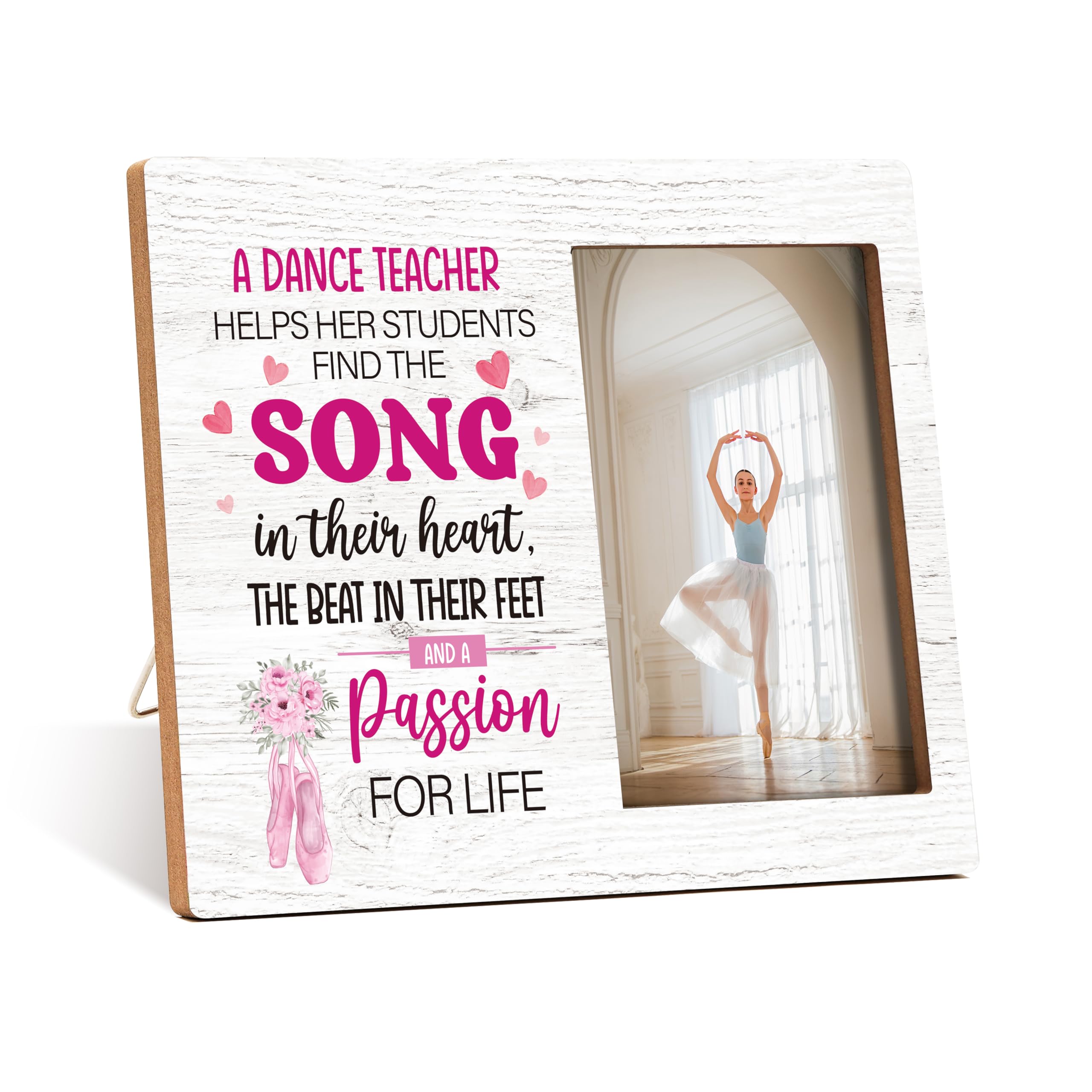 Zcsni Dance Photo Frame, Dance Teacher Wooden Picture Frame, Dance Lover Gifts, Teacher Appreciation Gifts, Home Table Decor Supplies, Dancer Gifts