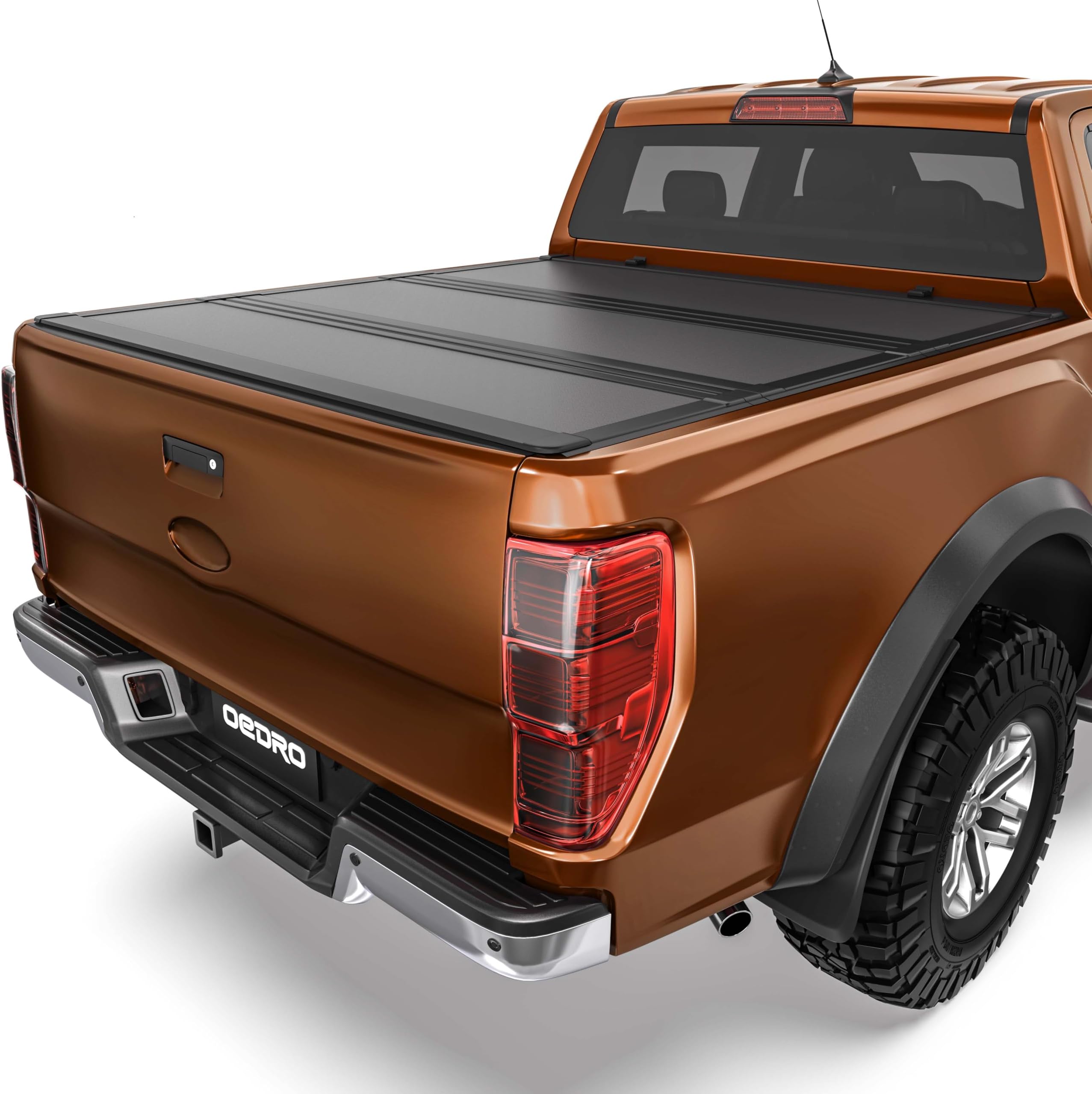 OEDRO Hard Tri-Fold Low-Profile Tonneau Cover Fit for Ford Ranger 2019 2020 2021 2022 2023 2024 2025 2026 5ft Bed, One-Handed Quick Release