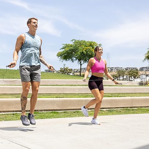 Miniatura 5 de Rx Smart Gear Cuerda de saltar, asas ergonómicas Black Ops con cable negro trans Buff 3.4  Cuerda de velocidad con peso inteligente para deportes y