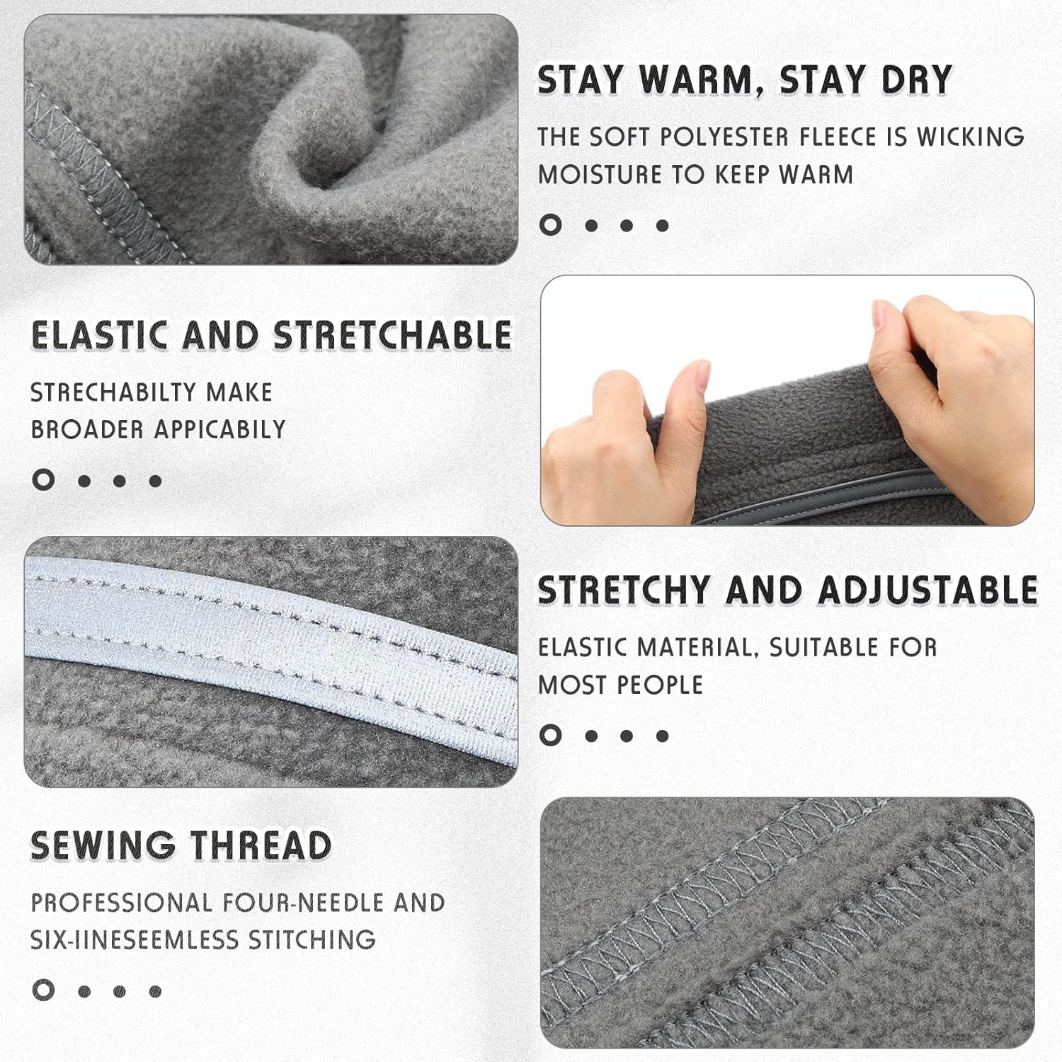 3 Pieces Safety Beanie High Visibility Reflective Beanie Hat Unisex Winter Security Beanies for Outdoor Night Works, Sports - Image 4