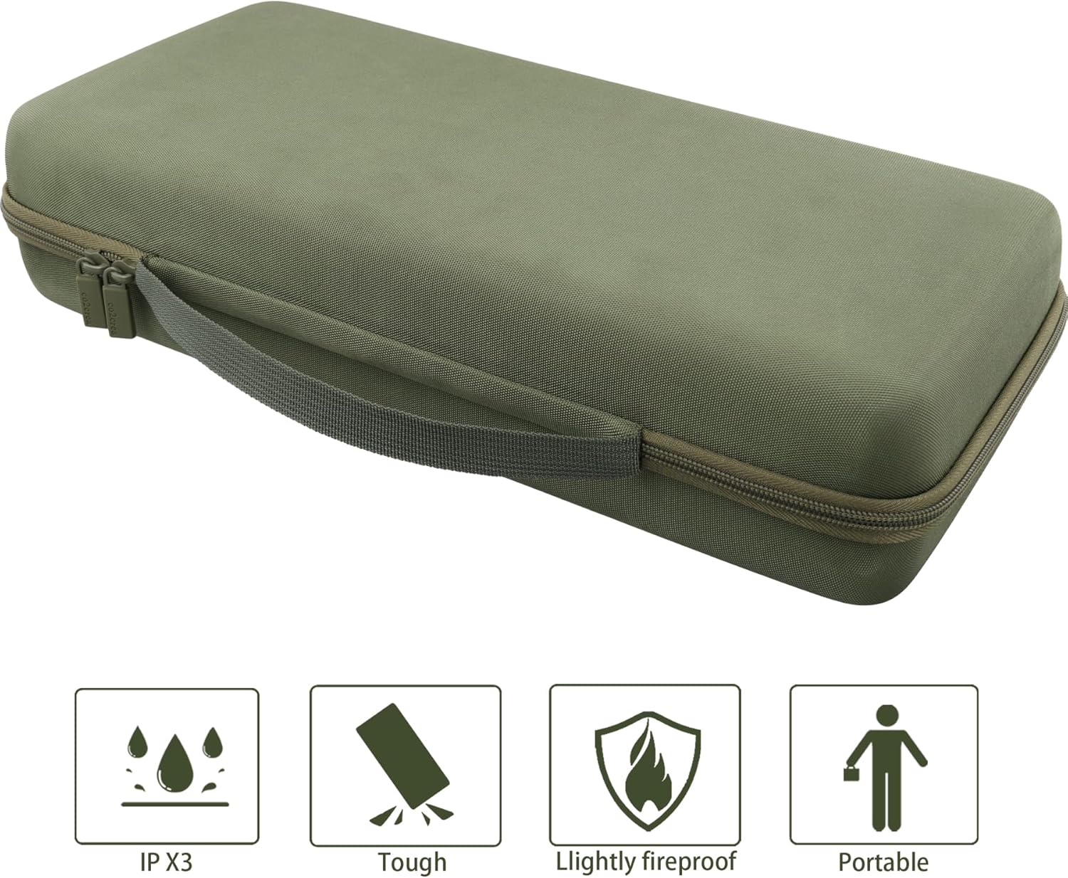 co2CREA Hard Travel Case Compatible with 8BitDo Retro Mechanical Keyboard 87 Keys Dual Super Programmable Buttons (Green Case) - Image 9