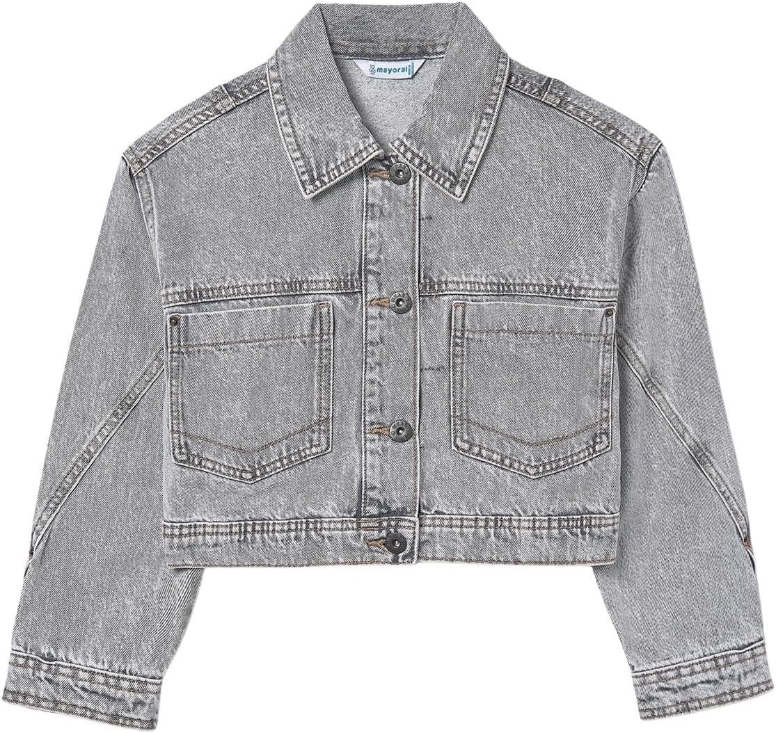 Mayoral Jean jacket for Girls Grey