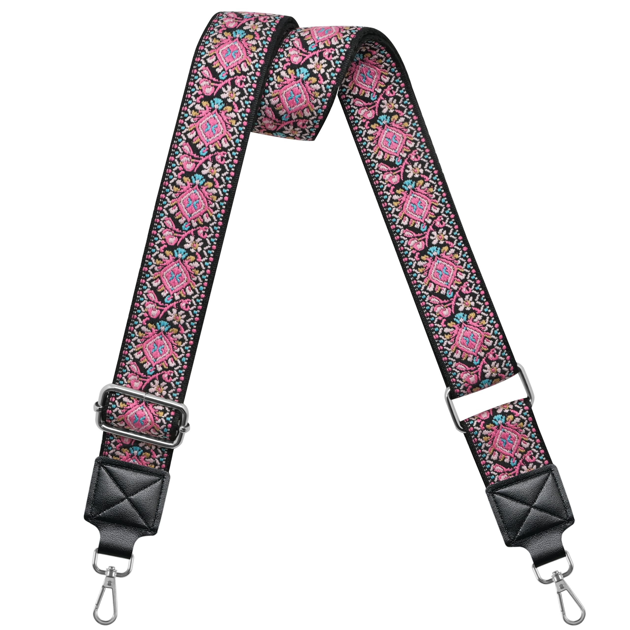 Muteffcase Purse Strap Wide Replacement Crossbody Bag Straps, 1.5" Canvas Handbag Shoulder Strap, Adjustable Tote Belt