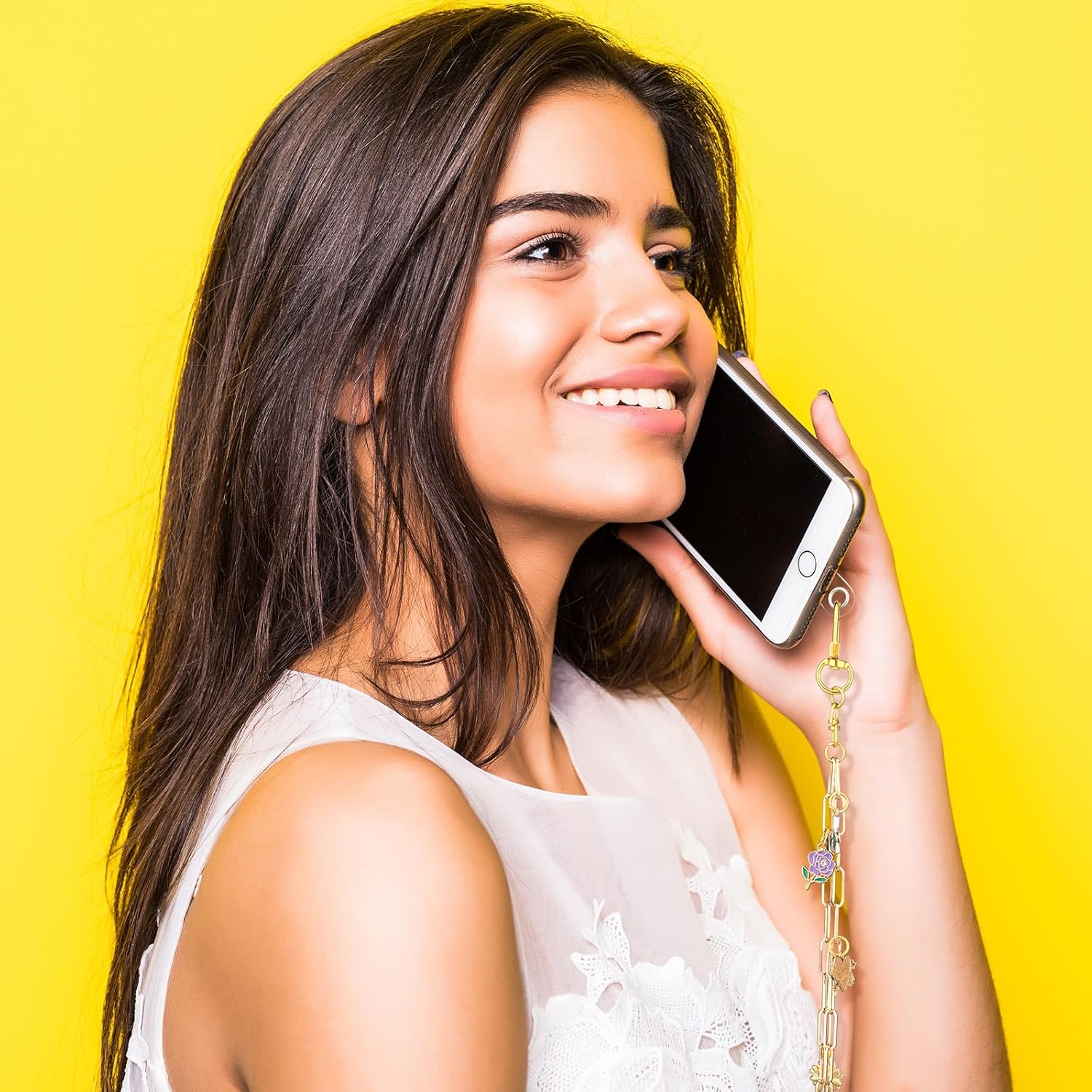 Tondiamo 141 Pcs Cute Phone Charms for Adult Detachable Aesthetic Y2k Cell Phone Charm Making Kit with 50 Charms, 70 Jump Rings and Tools for Women Beginner Jewelry Making Kit Arts and Craft Gift - Image 6