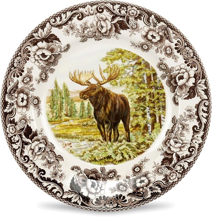 Spode Woodland Majestic Moose Dinner Plate