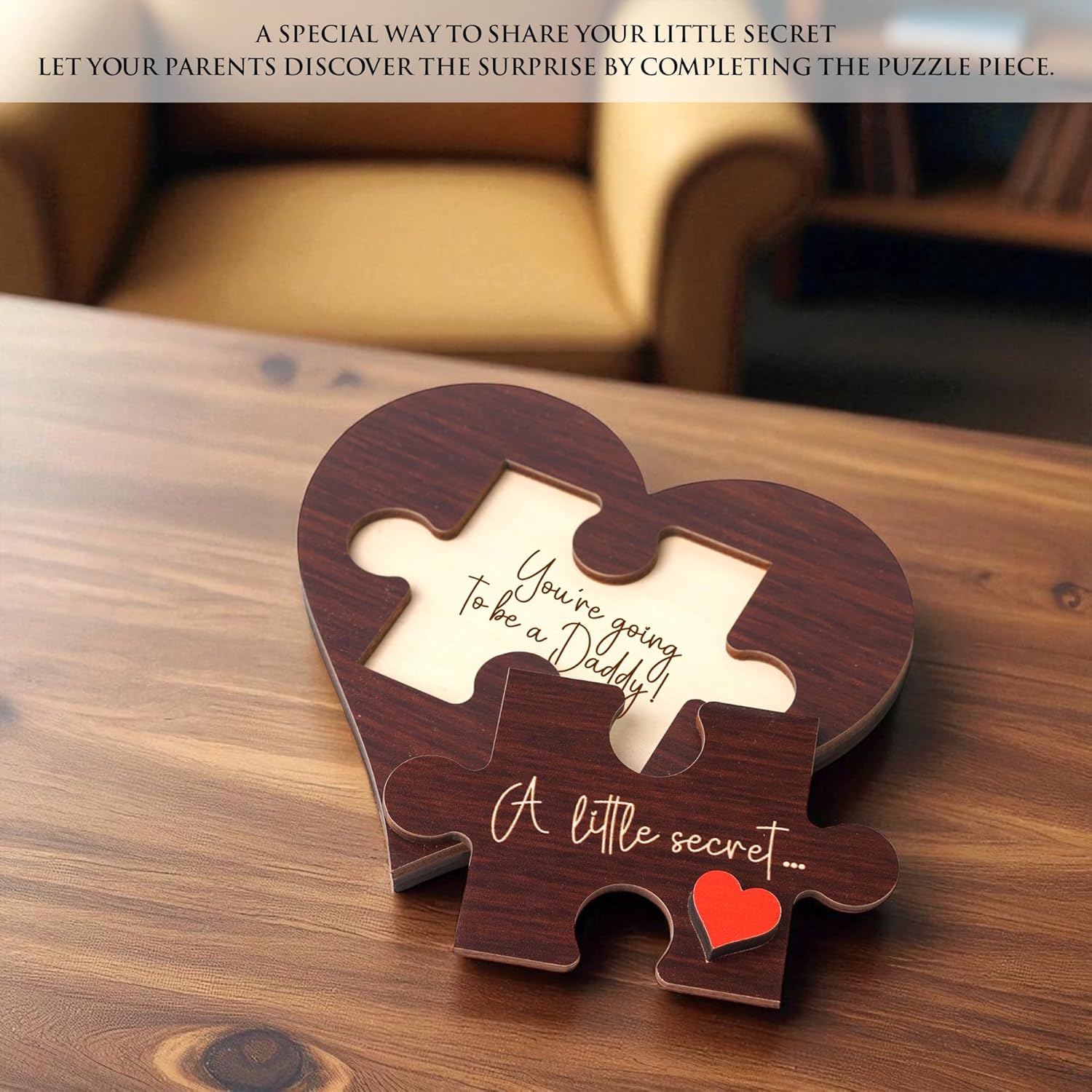 Pregnancy Reveal Keepsake, Pregnancy Announcement for Dad, Daddy, Baby Announcement Sign, Baby Reveal to Husband, Surprise Announcement Gift, First Time Dad Gifts - Image 4