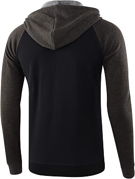 HETHCODE Mens Casual Lightweight Vintage Zip Up Pocket Active