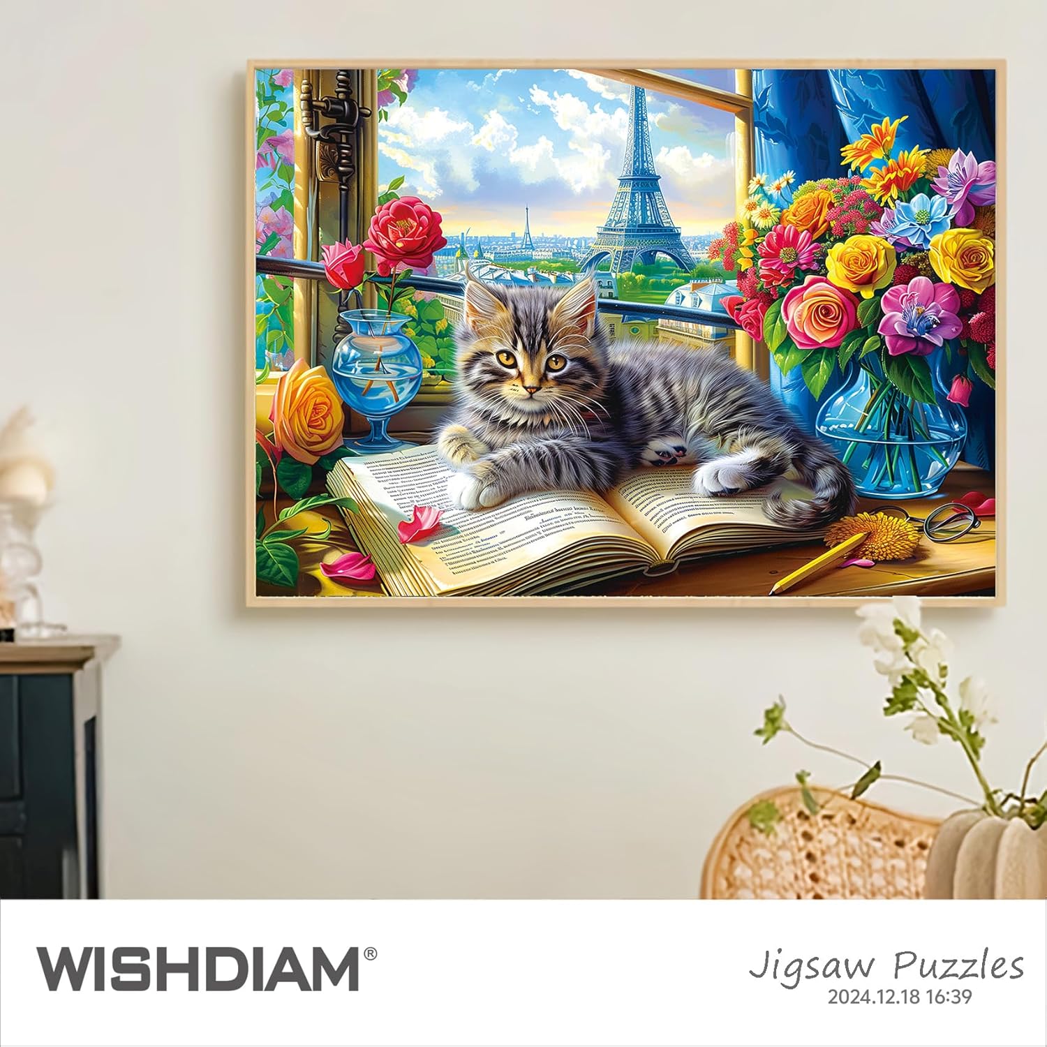 Jigsaw Puzzles 2 Pack 1000 Pieces - Puzzles for Adults - Cute Kitten Cats Funny Pets Animal Lovers Challenging Puzzles Gifts Toy for Men Women