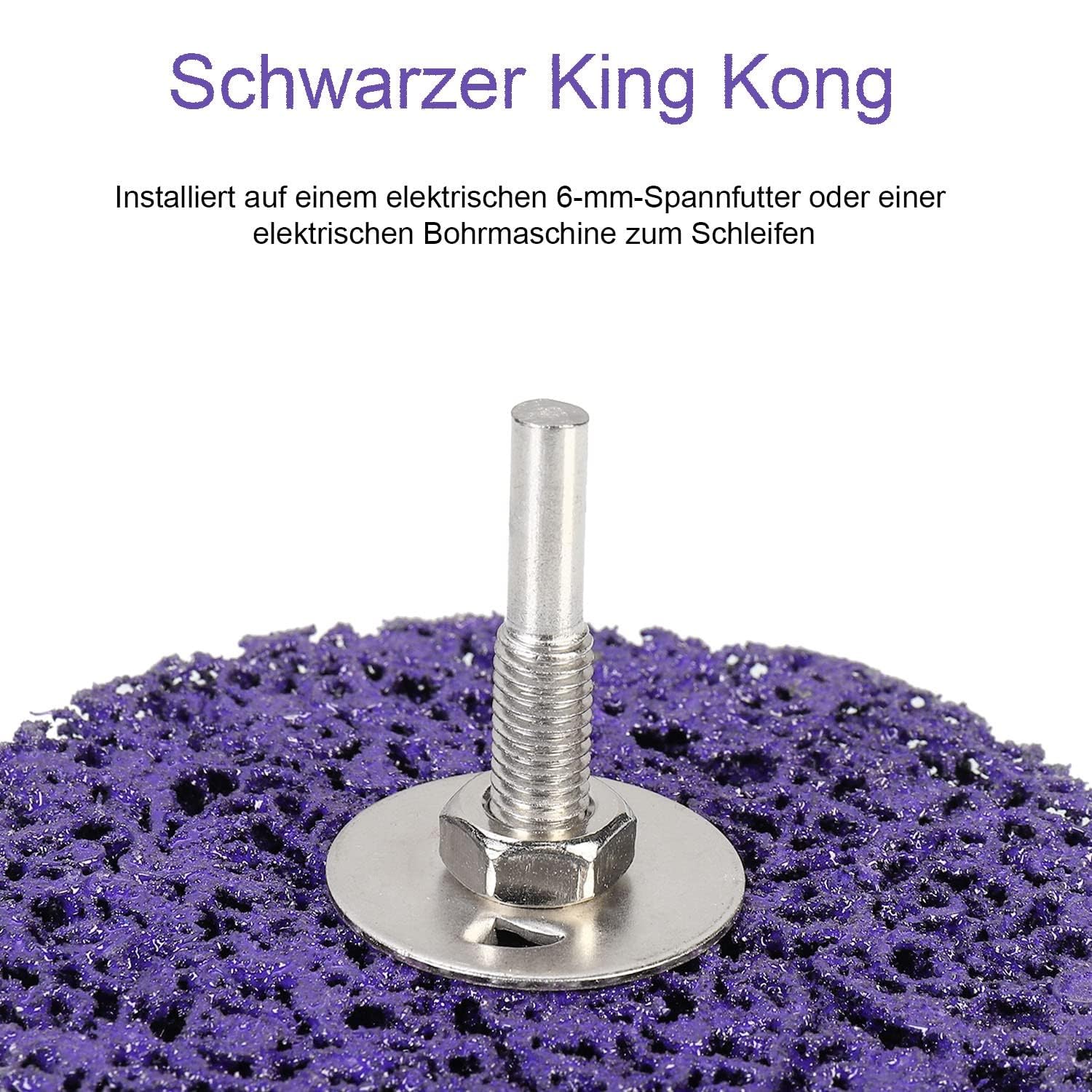 Lot de 5 disques CSD 100 mm CBS Violet Disque de nettoyage grossier CBS pour meuleuse d'angle de peinture, soudures à la rouille, nettoyage et élimination de l'oxydation