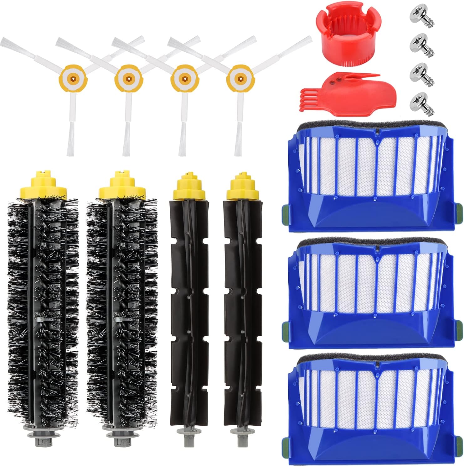 Kit Ricambi Per Roomba 600 Serie - 16 Pezzi, Spazzole E Filtri Di Sostituzione - Foto 8