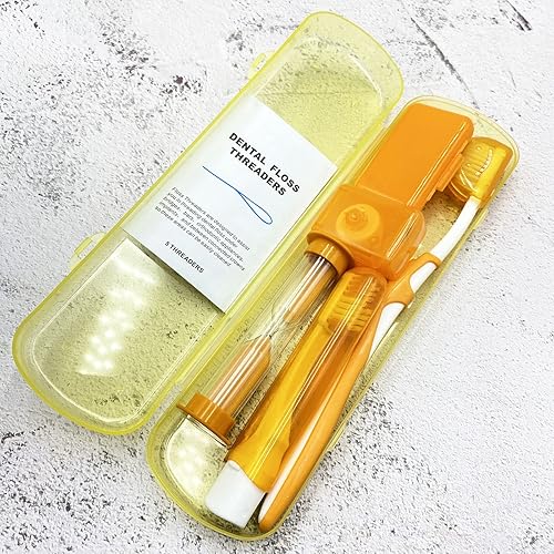 Miniatura 3 de HRASY Kit de cuidado bucal portátil de ortodoncia para aparatos ortopédicos, cepillo interdental, cera dental, kit de limpieza de cepillo de dientes