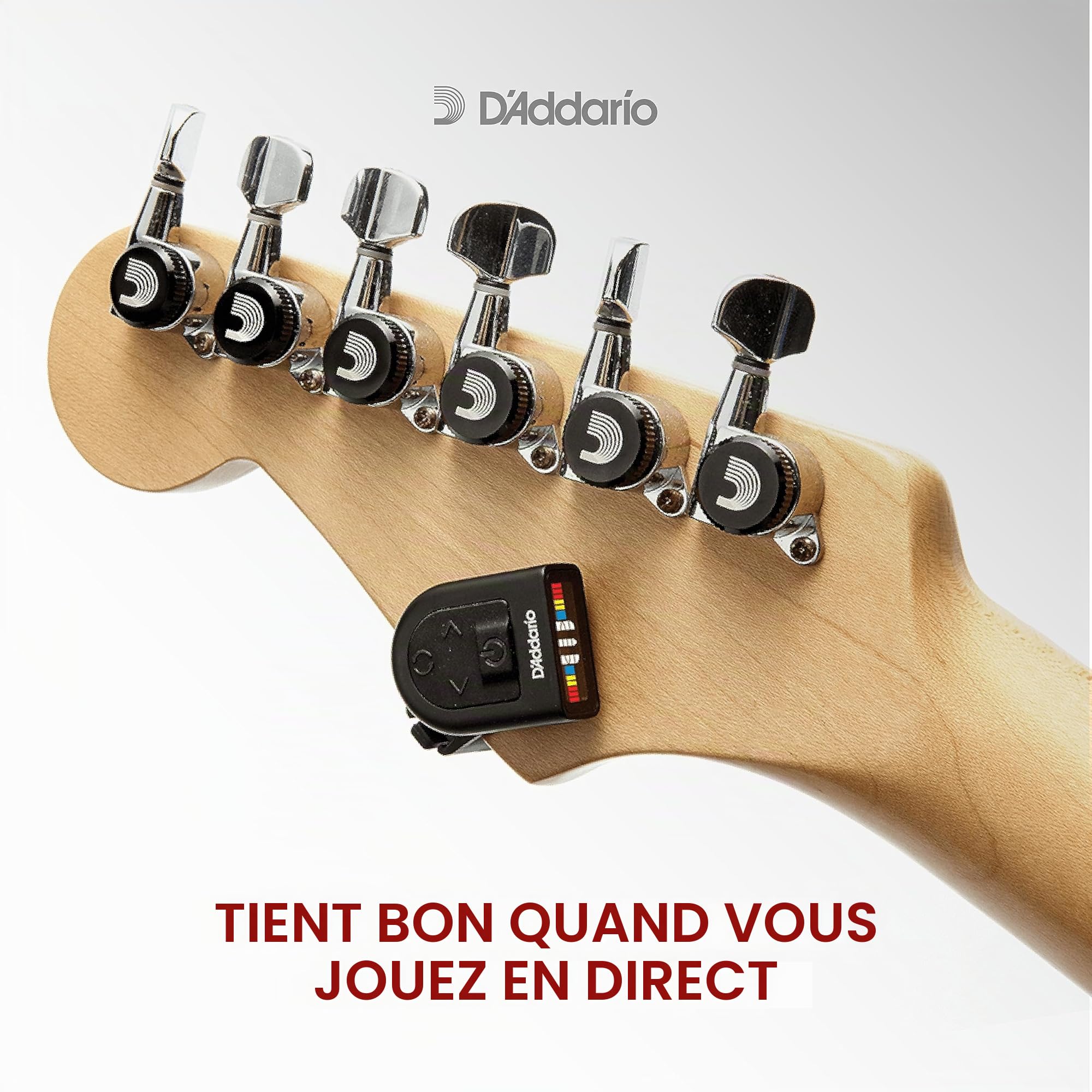 D'addario Accordeur de Guitare | PW-CT-12 | NS Mini Headstock Accordeur chromatique à pince Noir