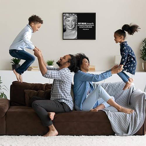 Miniatura 4 de Life Is A Beautiful Thing - Impresión inspiradora de arte de pared con citas de Marilyn Monroe, decoración de pared motivacional para decoración del