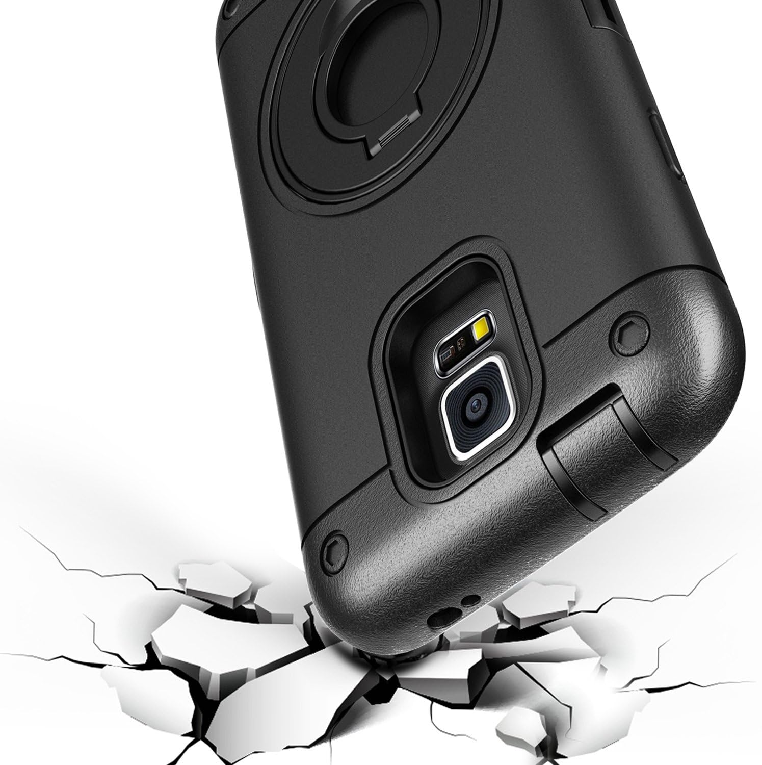 Galaxy S5 Case, Samsung Galaxy S5 Case, BENTOBEN Shockproof Heavy Duty Kickstand Belt Clip Hybrid PC Silicone Full Body Rugged Holster Protective Case for Samsung Galaxy S5, Black