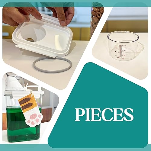 Miniatura 4 de Juego de 2 dispensadores de detergente para ropa sucia de 61 onzas con esponja de limpieza, ahorra tiempo y dinero, detergente líquido o en polvo,