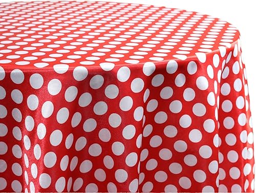 Miniatura 3 de YOUR CHAIR COVERS - Mantel redondo de satén de 120 pulgadas, color marfil, manteles de mesa redondos para mesas redondas de banquete de 5 pies