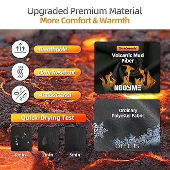 NOOYME Thermounterwäsche Herren - Atmungsaktiv & Warm Für Winter & Sport