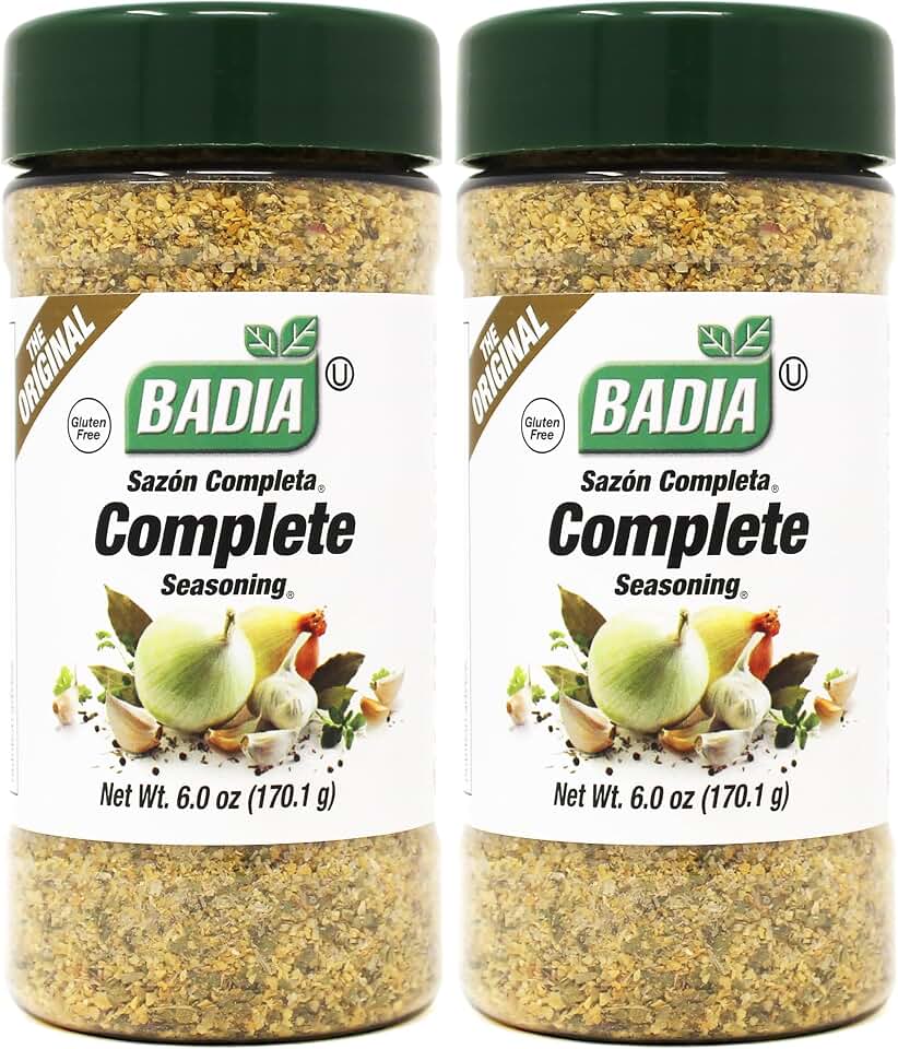 Badia Complete Seasoning, 6 oz - All-Purpose Spice Blend of Garlic, Onion, Salt, Pepper, Herbs & Spices - Savory Signature Blend (
