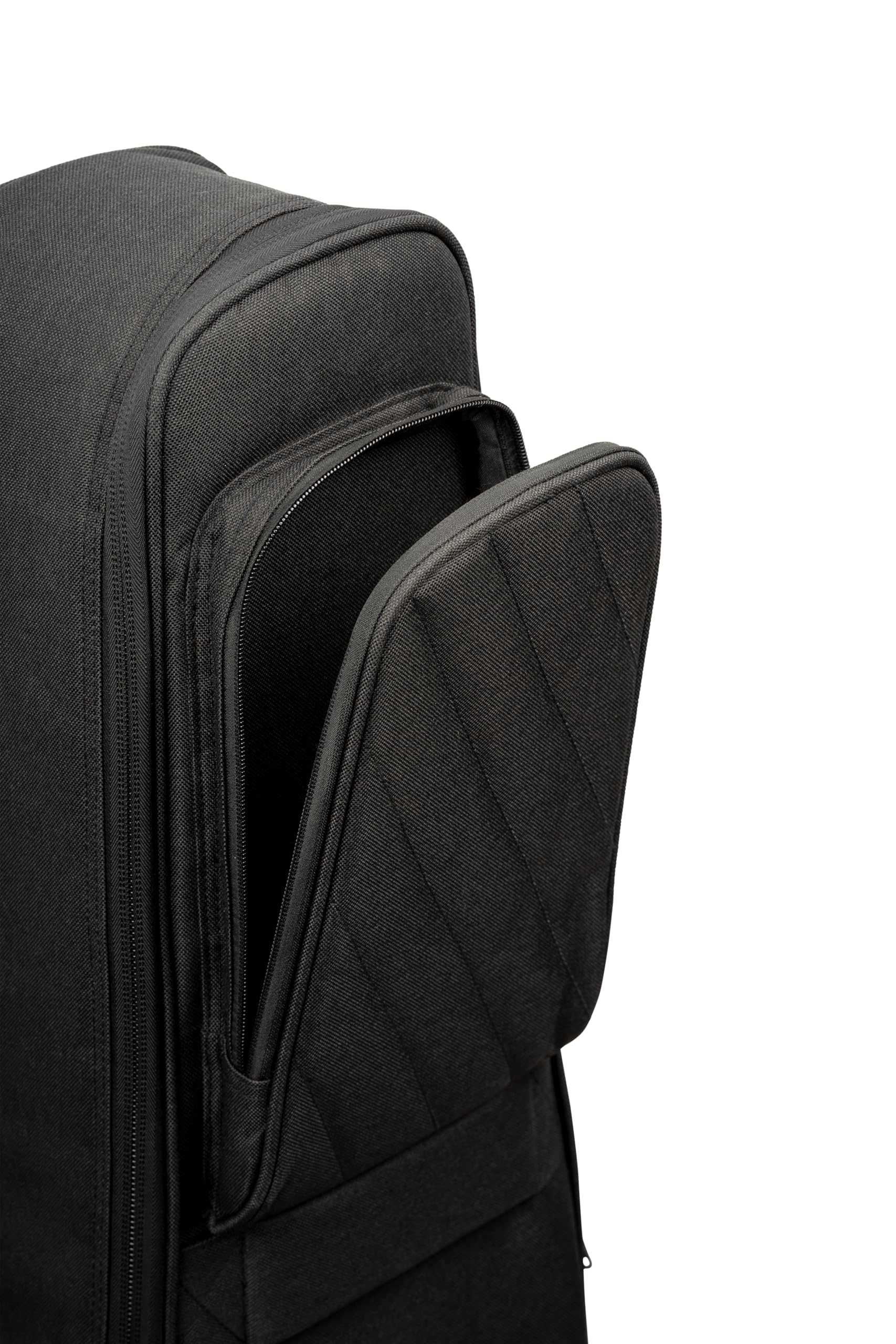 Ortega Guitars Deluxe Guitar Gigbag - Klassische 4/4 Gitarren Tasche - Höhe 105 cm - Breite 38 cm - Baumwolle, Schwarz (OGBCL-DLX-BK)