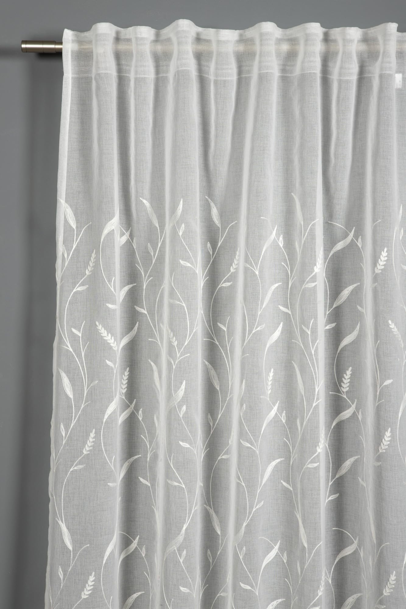 Rideaux translucides 140x245 cm Sehlbach Dolly-Voile brodé nature