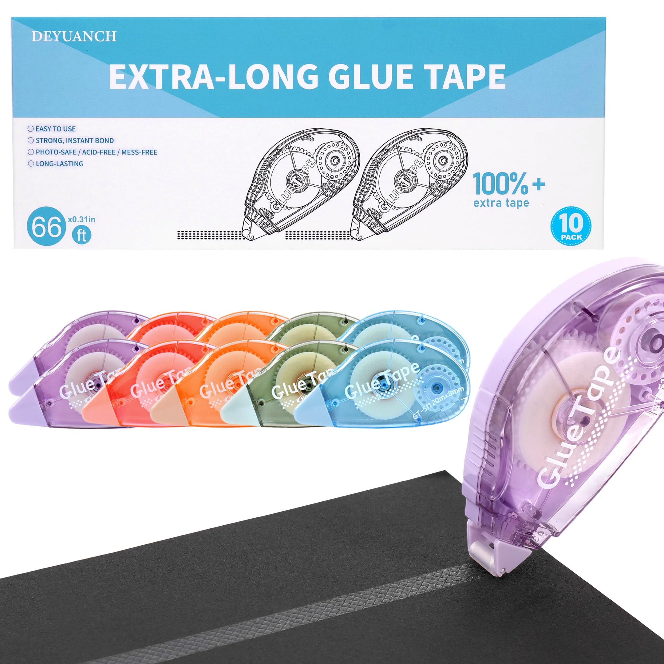 Long Lasting Craft Tape - 5 Pack, 109 Yards -8