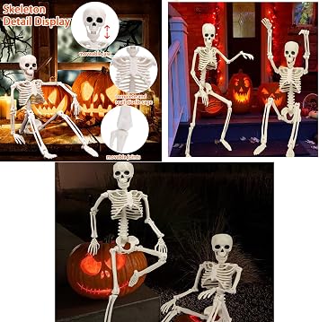 5 PCS Halloween Skeletons,16
