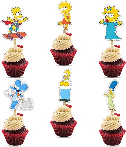 Seyal Brt Simpson - Decoración para cupcakes