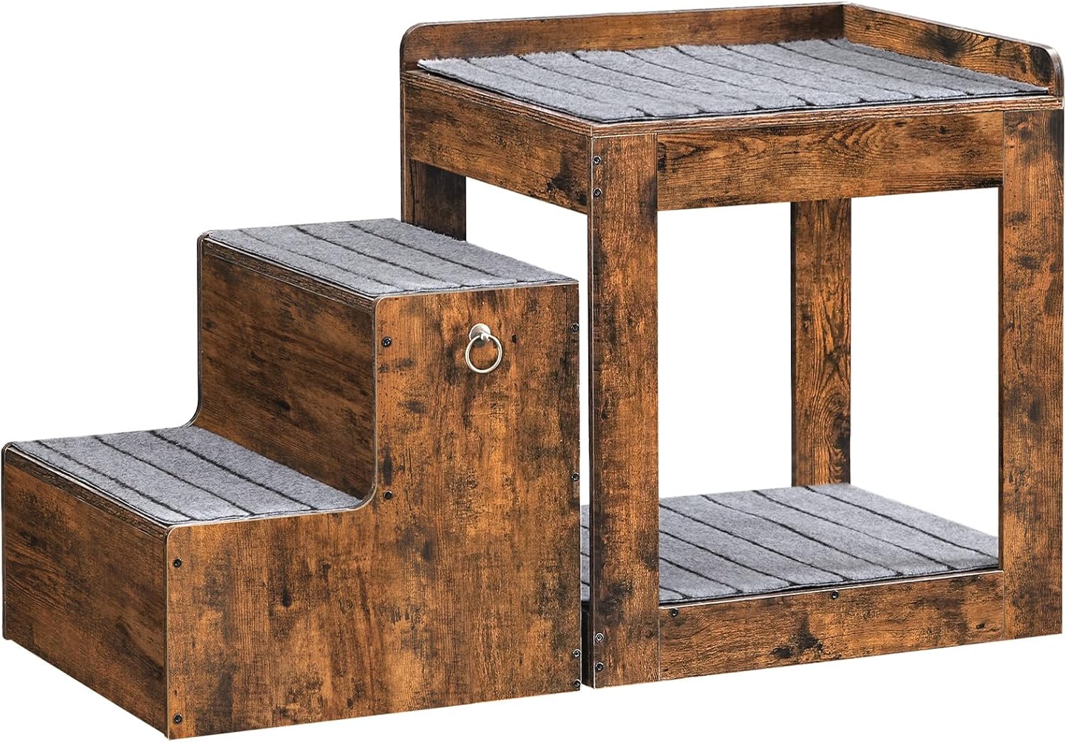 HOOBRO Pet Window Perch with Stairs, Large Pet Bunk Bed for