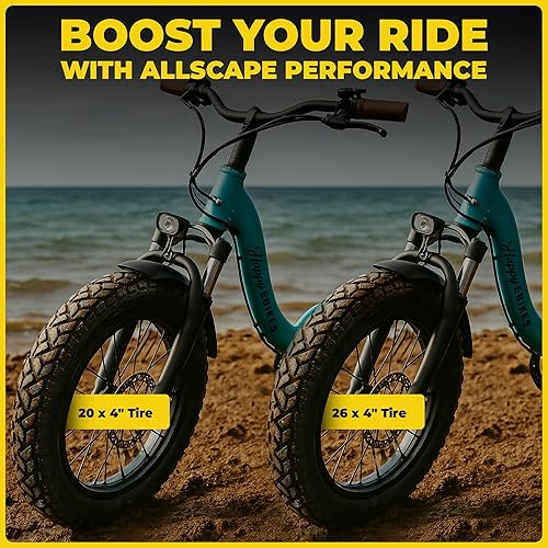 Miniatura 8 de HEB ALLSCAPE - Neumático de bicicleta resistente de 26 x 4  20 x 4  Neumático de alto rendimiento resistente a pinchazos para bicicletas de montaña