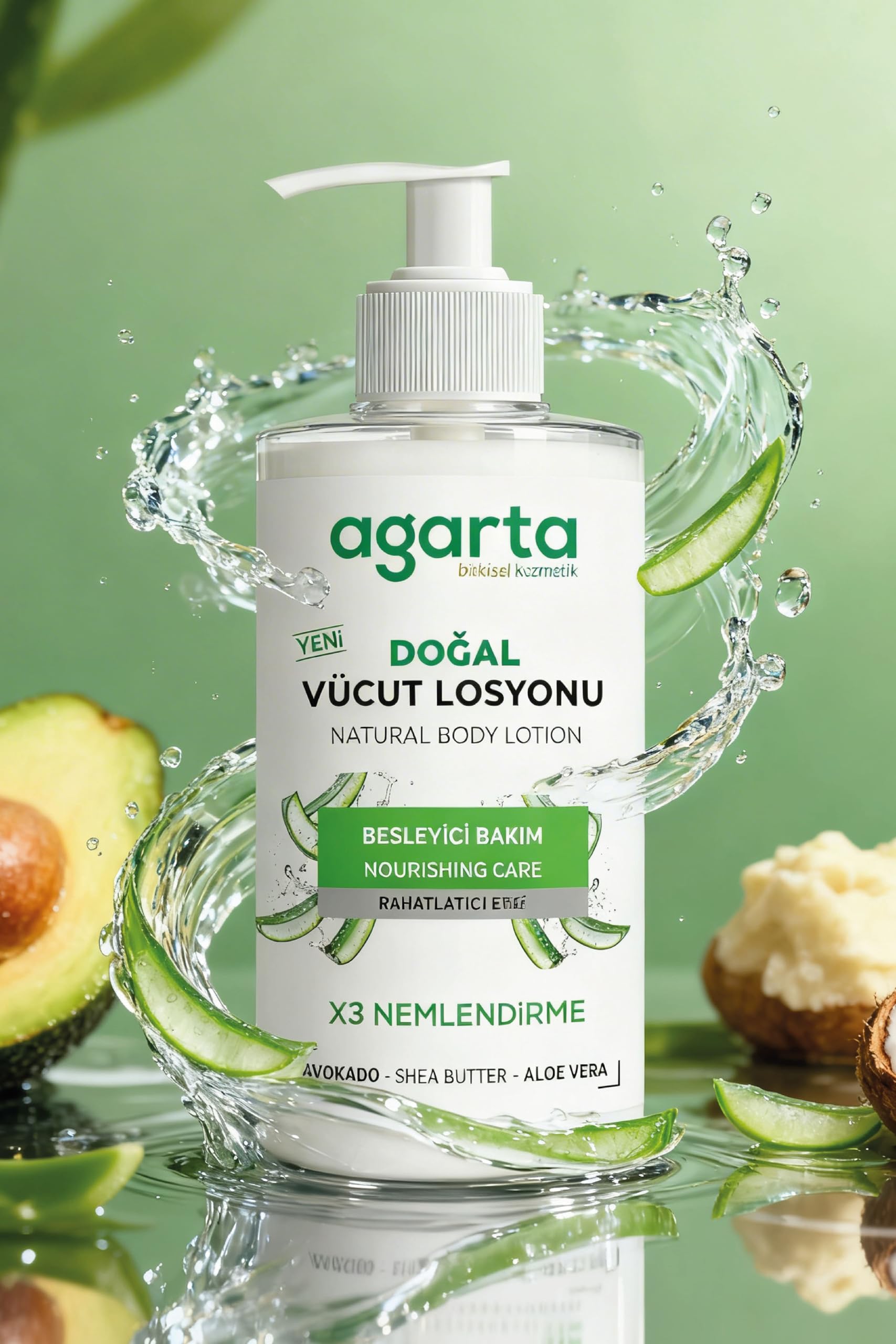 Agarta%100 Doğal Nemlendirici Vücut Losyonu