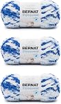 Bernat Pipsqueak Baby Baby Print Yarn - 3 Pack of 100g/3.5oz - Polyester - 5 Bulky - 101 Yards - Knitting/Crochet