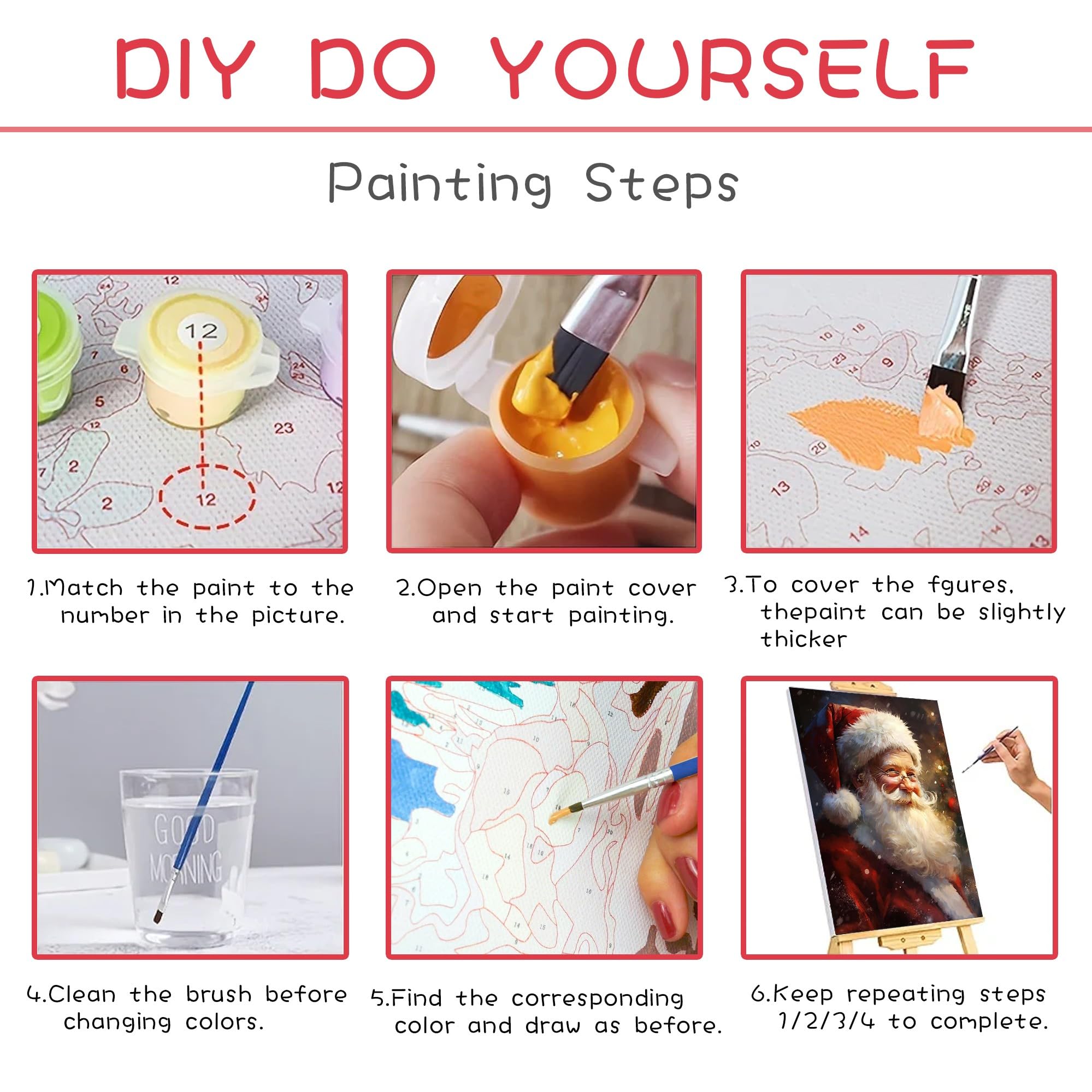 Kit Peinture Par Numéros DIY Art By You - Eye Reflection Sur Toile
