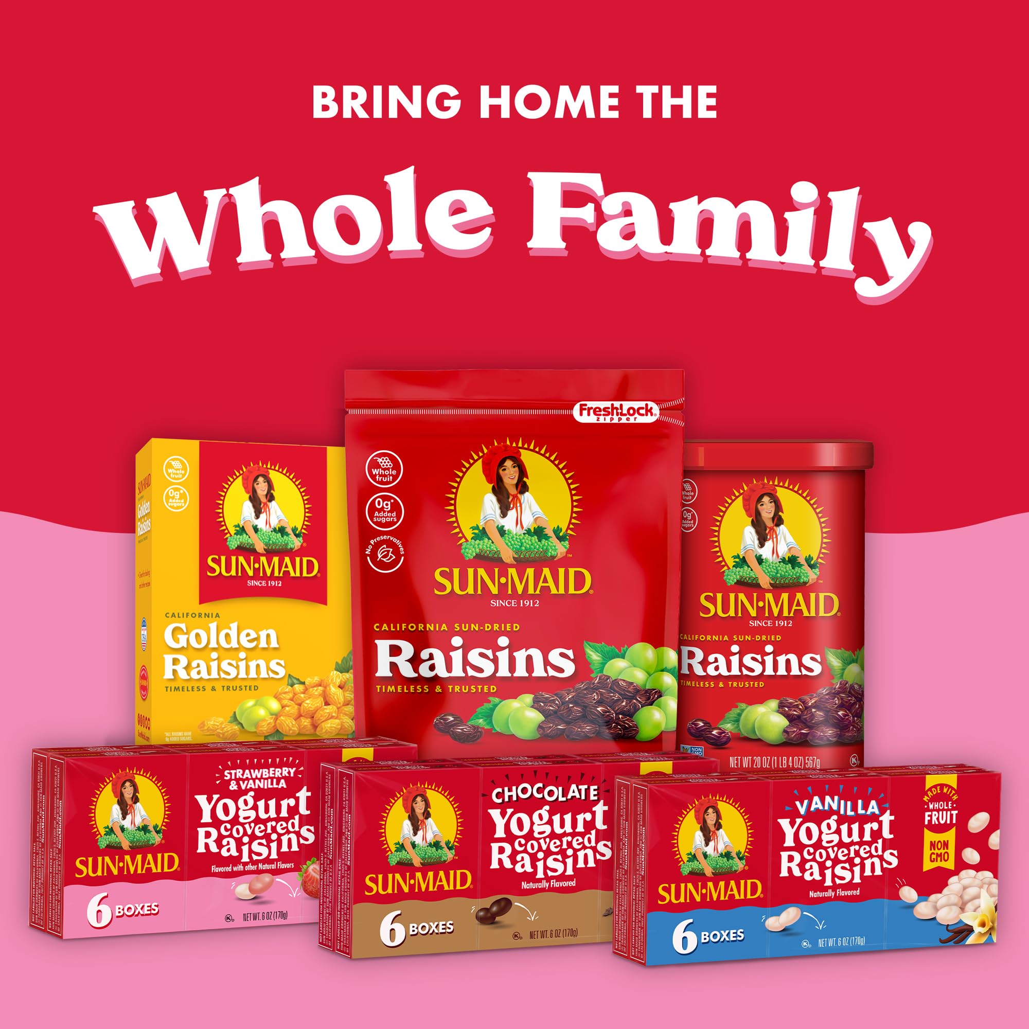 Amazon.com: Sun-Maid Strawberry & Vanilla Yogurt Covered Raisins